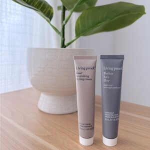 2/$20 travel minis - Living Proof Frizz Styling Cream & Overnight Protector